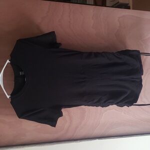 1 piece shirt and shorts zipper in the back